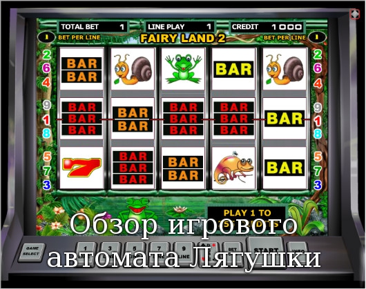 Обзор игрового автомата Лягушки
