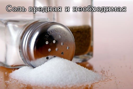Соль вредная и необходимая